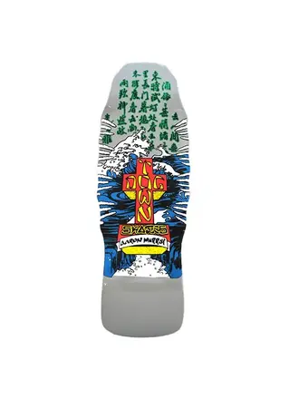 Dogtown Dogtown Aaron Murrey Fingers 80s Reissue Deck 10.219” x 30.91” - Gloss Grey / Blue Pearl Full Dip