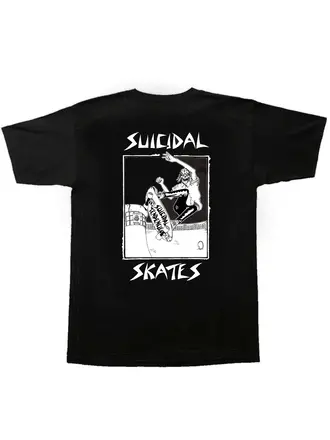 Suicidal Suicidal Skates Pool Skater 80s T-Shirt Black / White