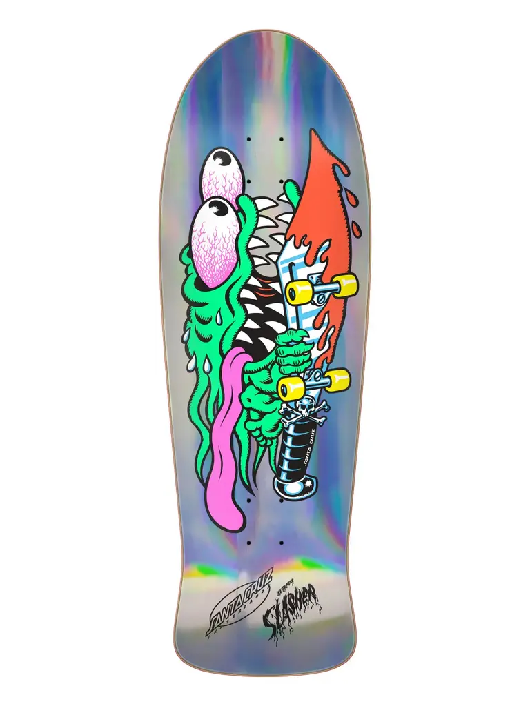 Santa Cruz Santa Cruz Meek Slasher Reissue 10.1” x 31.13” Silver Foil Shape Deck