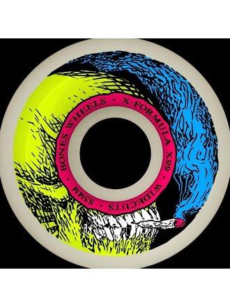 Bones Bones X99 Smokin Skull 53mm V6 Widecut X-formula Wheels Bones Bones X99 Smokin Skull 53mm V6 Widecut X-formula Wheels