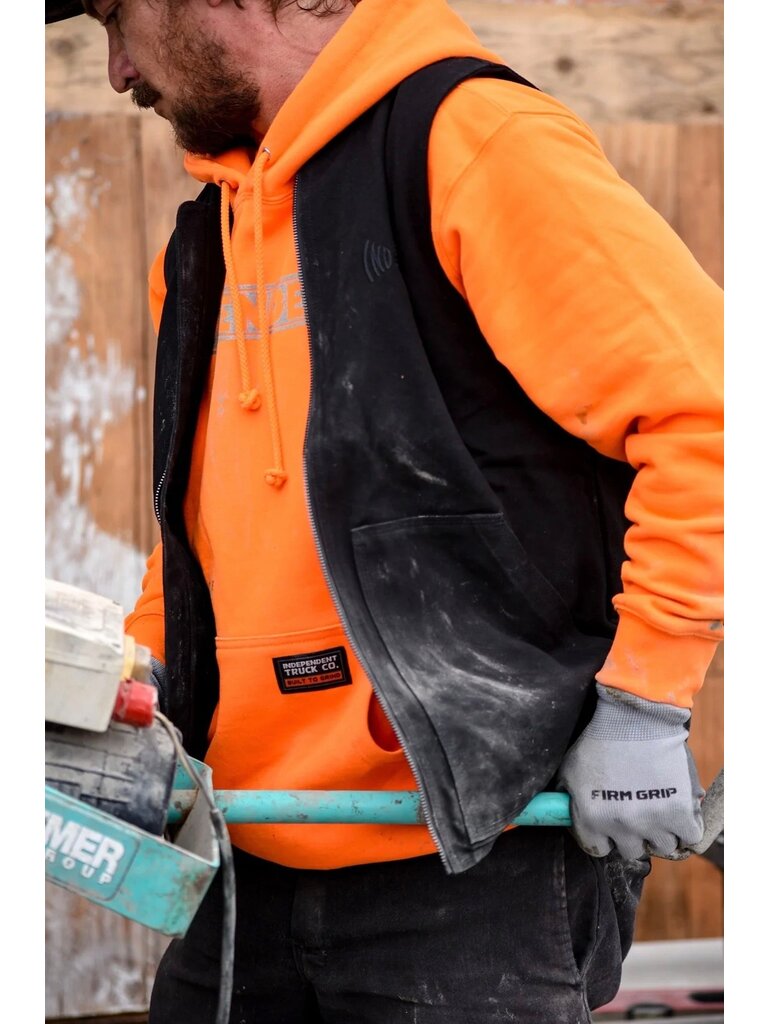 Independent Independent Bar Logo Reflective Hoodie Safety Orange