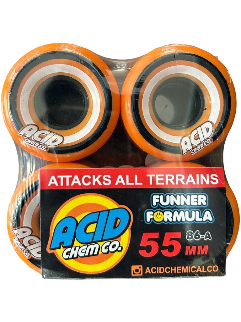 Acid Acid Pods Conical Wheels 55mm 86A Orange
