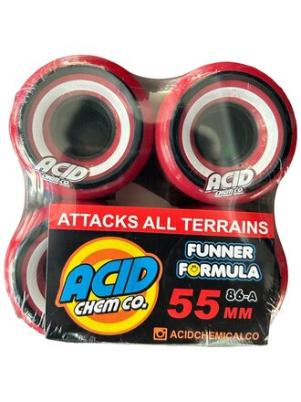 Acid Acid Pods Conical Wheels 55mm 86A Red