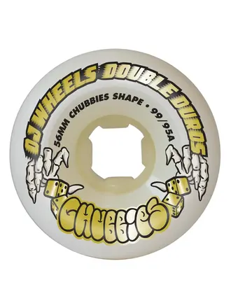 OJ 56mm Double Duro White Chubbies 99a/95a OJ Wheels
