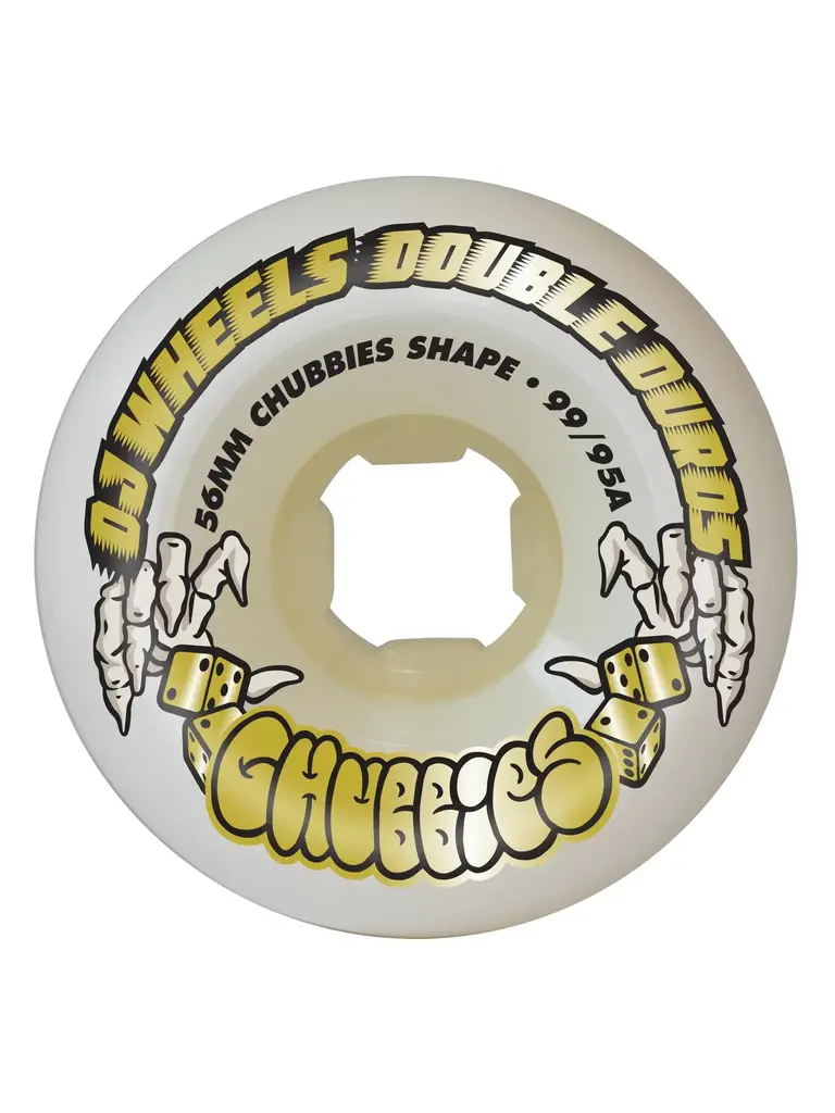 OJ 56mm Double Duro White Chubbies 99a/95a OJ Wheels