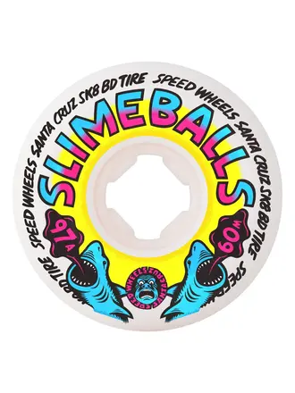 OJ 60mm Heritage Shark Spew Vomits White 97a Slime Balls Wheels