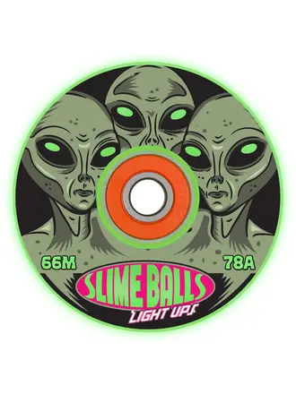 OJ 66mm Friends of Planet 9 Light Ups OG Slime GITD 78a Slime Balls Wheels