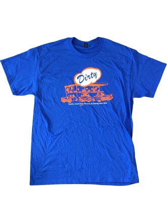 Dirty Dirty Bearings Drive In Tee Blue