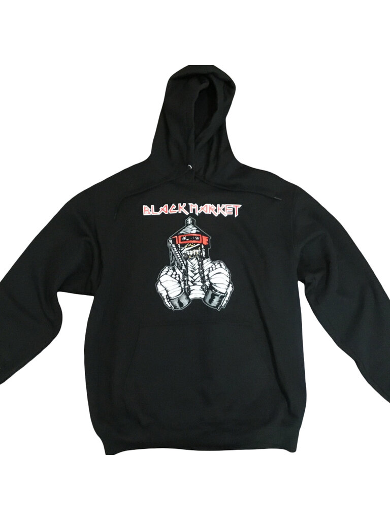 Black Market BLackmarket maiden hoodie black