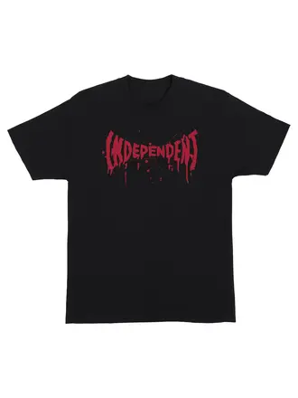 Independent Independent Splatter Span Heavyweight Black Tee