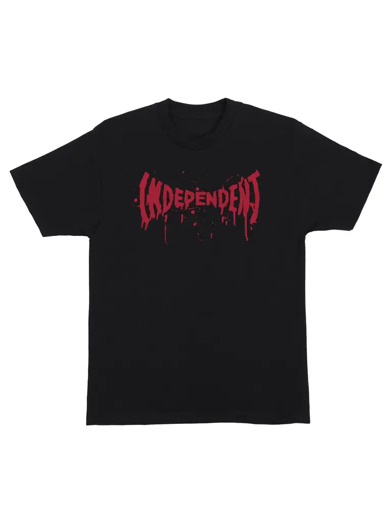Independent Independent Splatter Span Heavyweight Black Tee