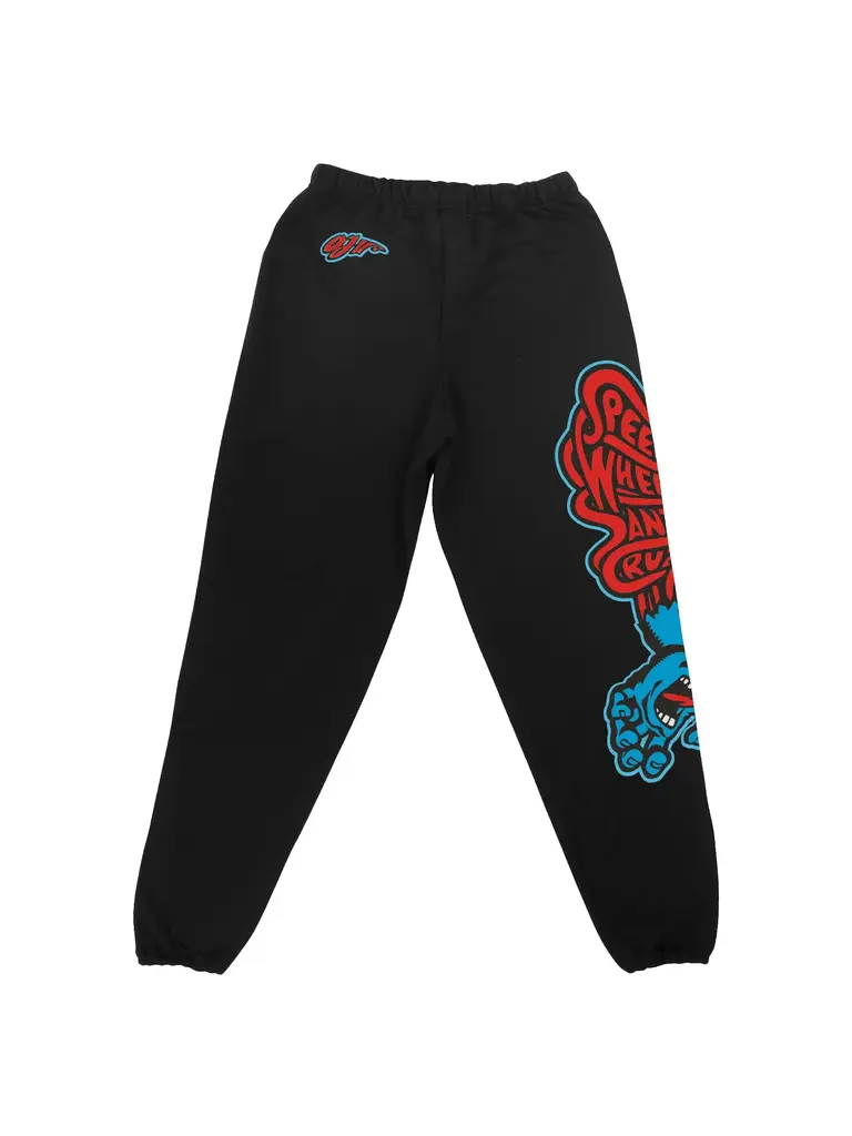 Santa Cruz Santa Cruz Speed Wheels Screaming Hand Black Sweatpants