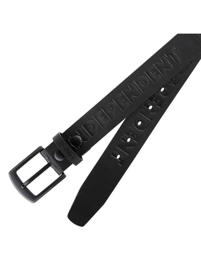 Independent Independent Bar Logo Black Unisex Belt