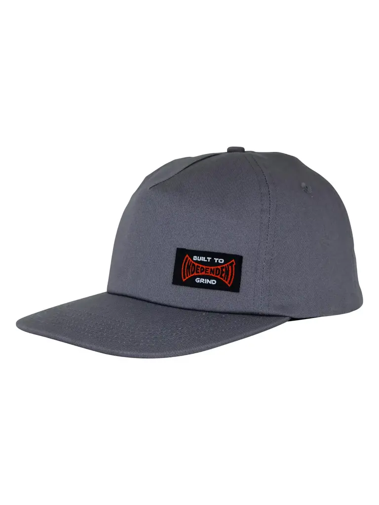 Independent Independent Built To Grind Snapback Charcoal Hat