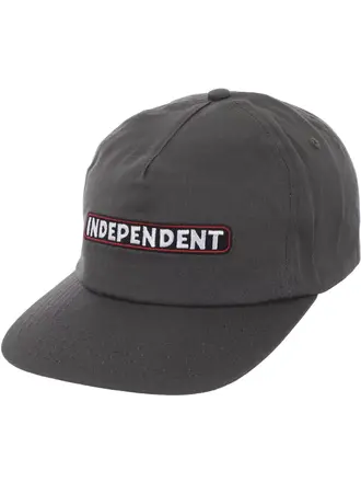 Creature Independent Logo Snapback Unstructured Hat Charcoal