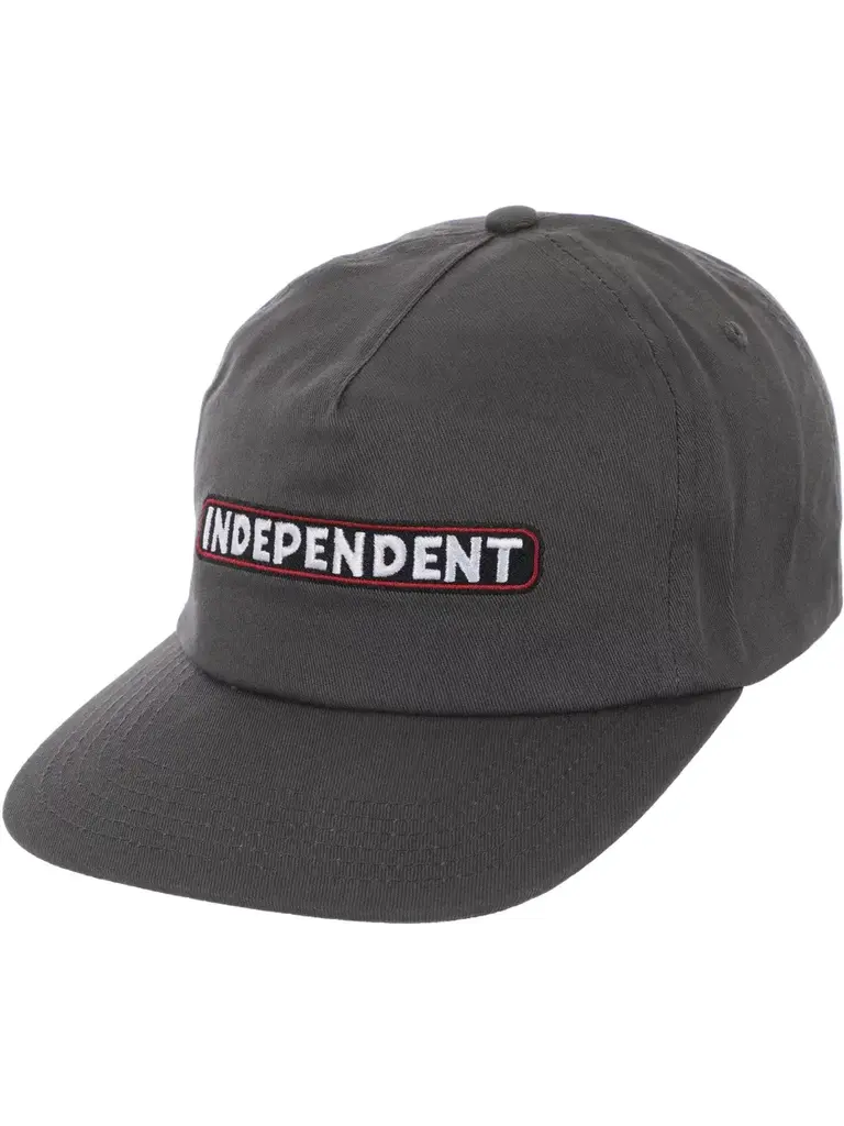 Creature Independent Logo Snapback Unstructured Hat Charcoal