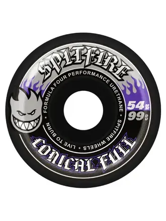 Spitfire Spitfire F4 99a Conical Full Black 54mm Wheels