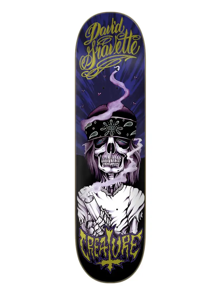 Creature Creature Gravette Hippie Skull 20th Anniversary 8.38” Deck