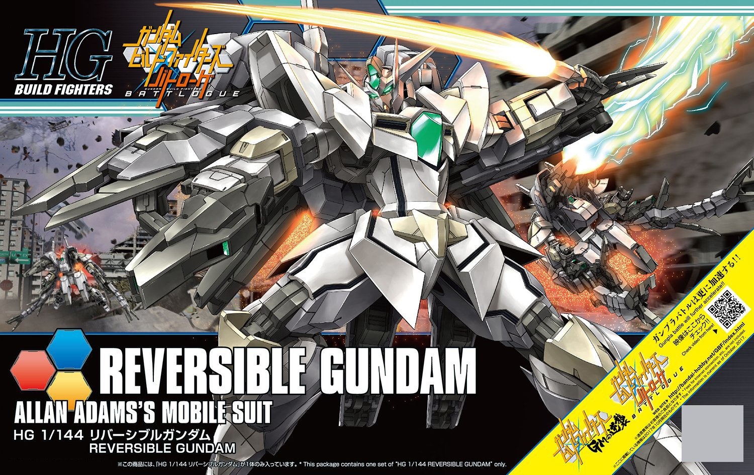 Bandai 219759 63 Reversible Gundam High Grade Plastic Model Kit