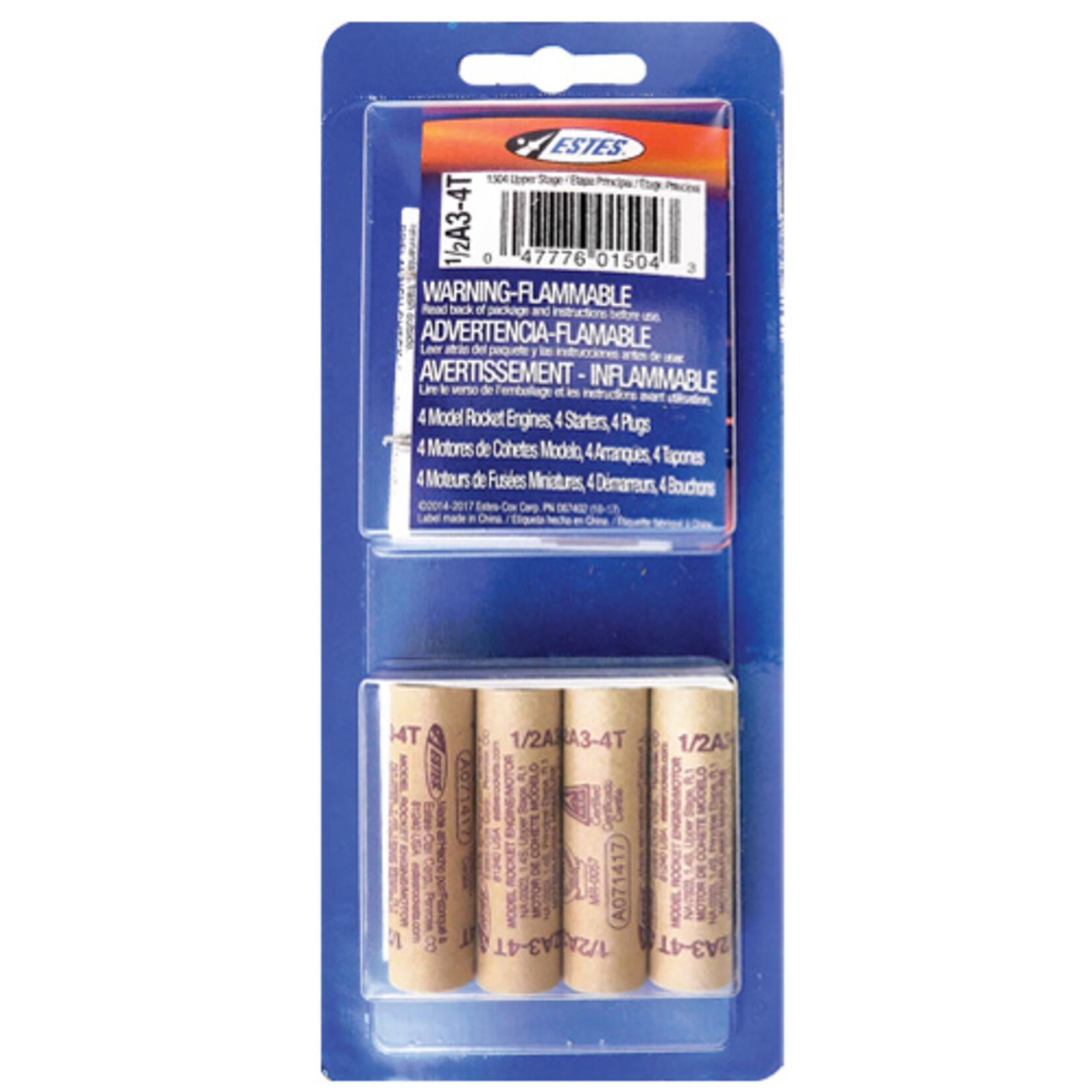 Estes 1/2A3-4T Mini Engine - 1504