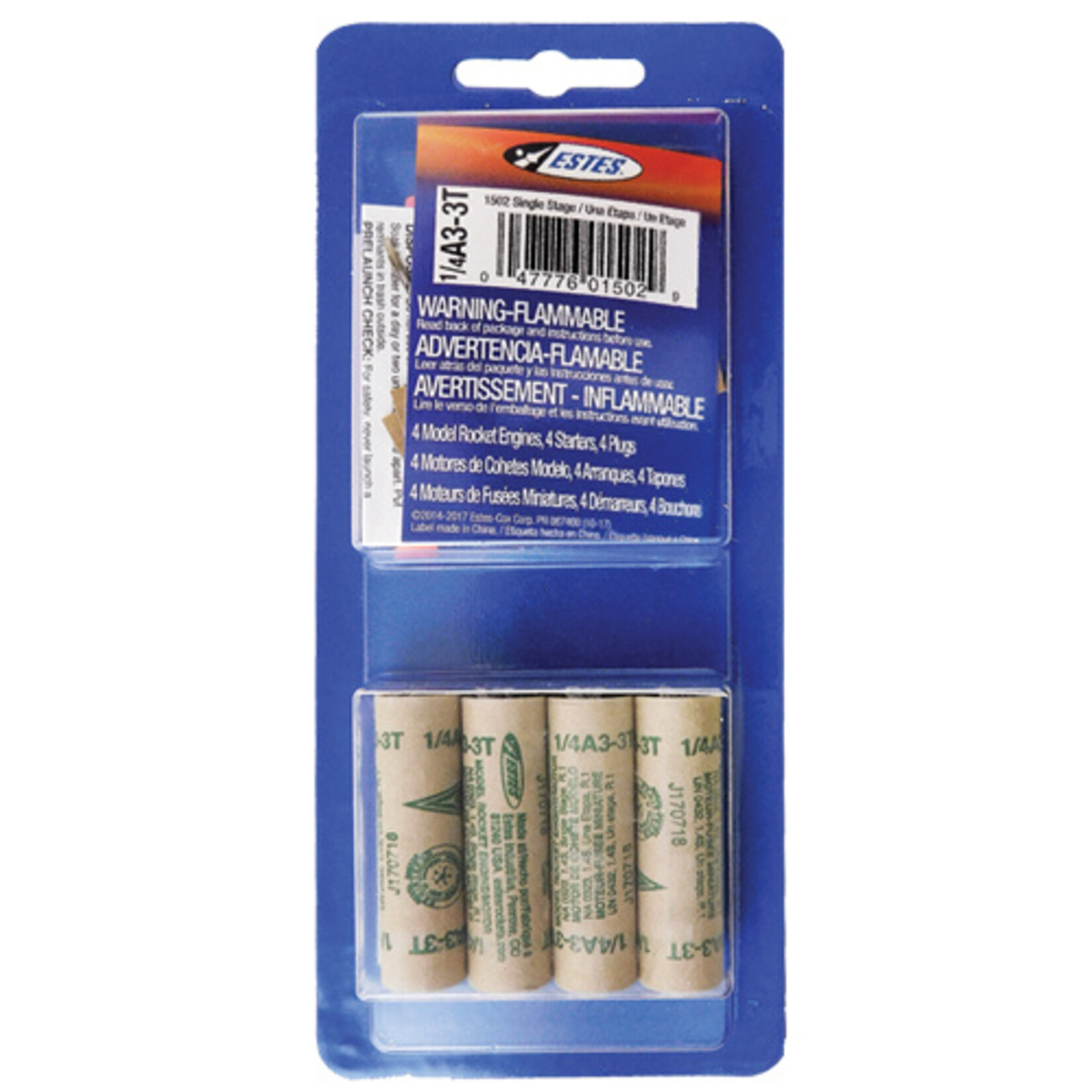 Estes 1/4A3-3T Mini Engine - 1502