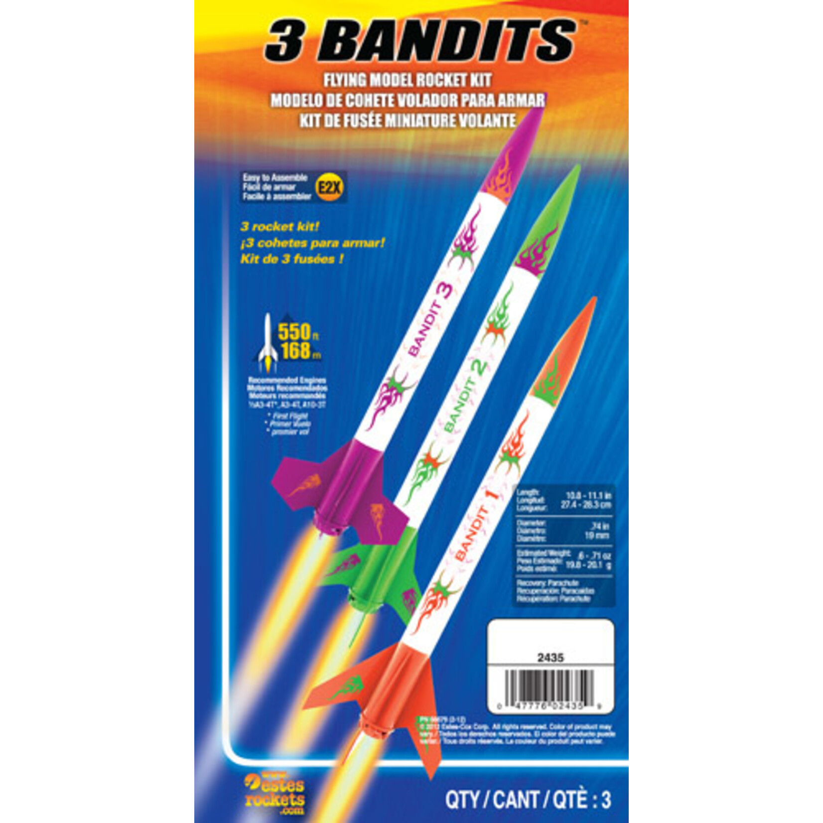 Estes 3 Bandits - 2435