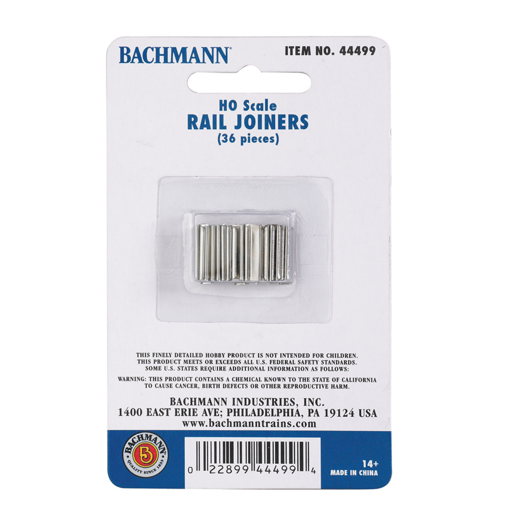Bachmann EZ Track Rail Joiners HO Scale