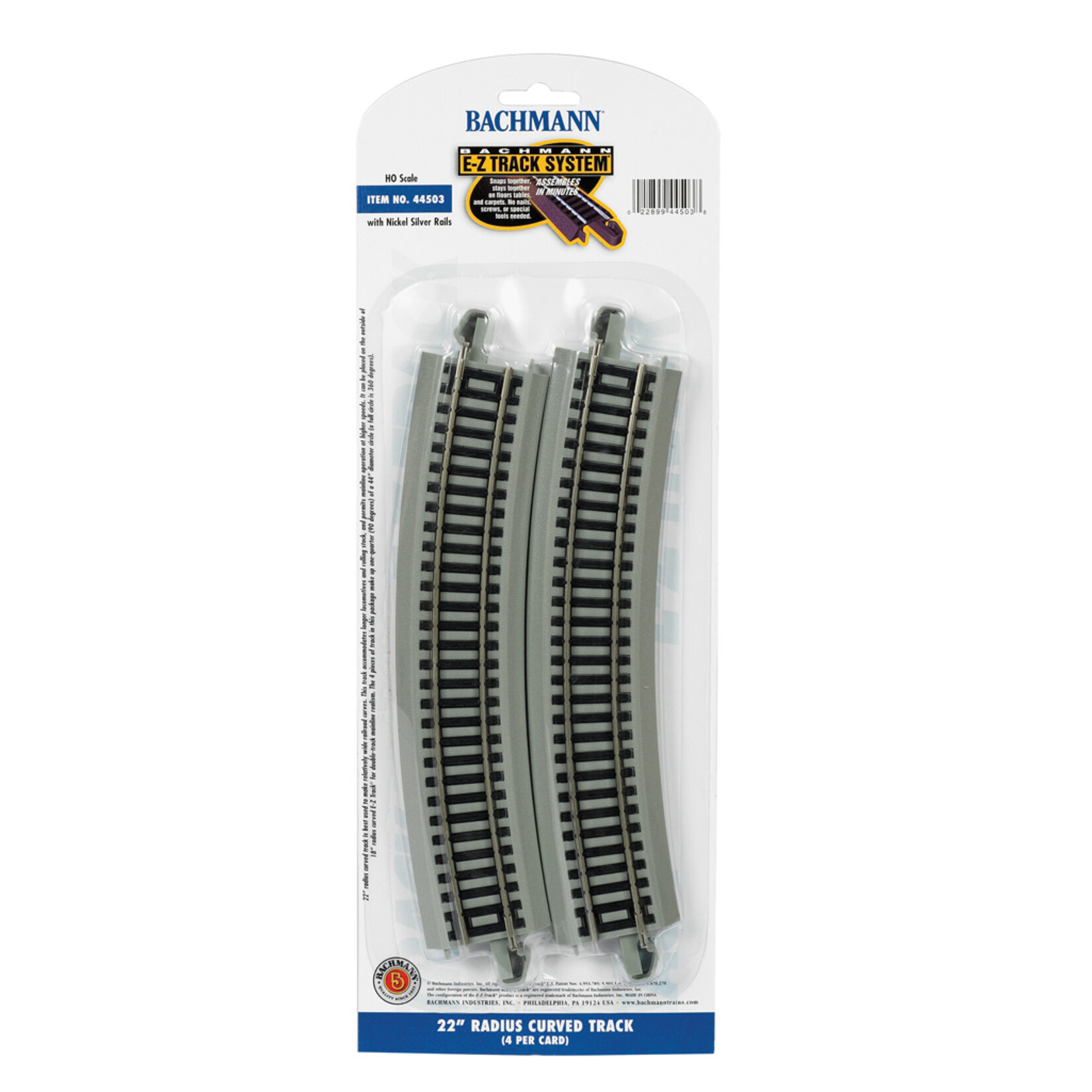 Bachmann 22" Curved HO Scale EZ Track