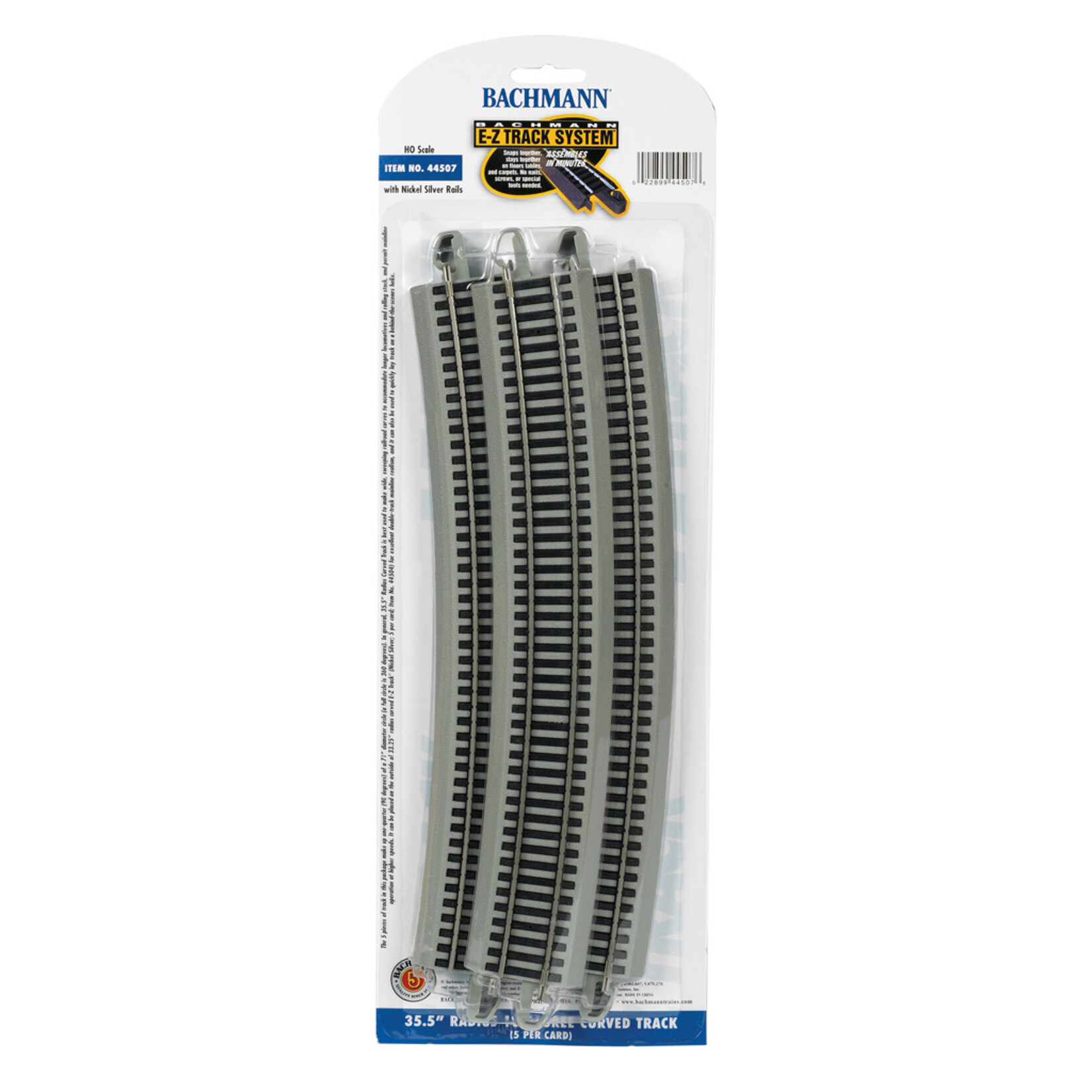 Bachmann 35.50" Radius 18 Degree Curved HO Scale EZ Track