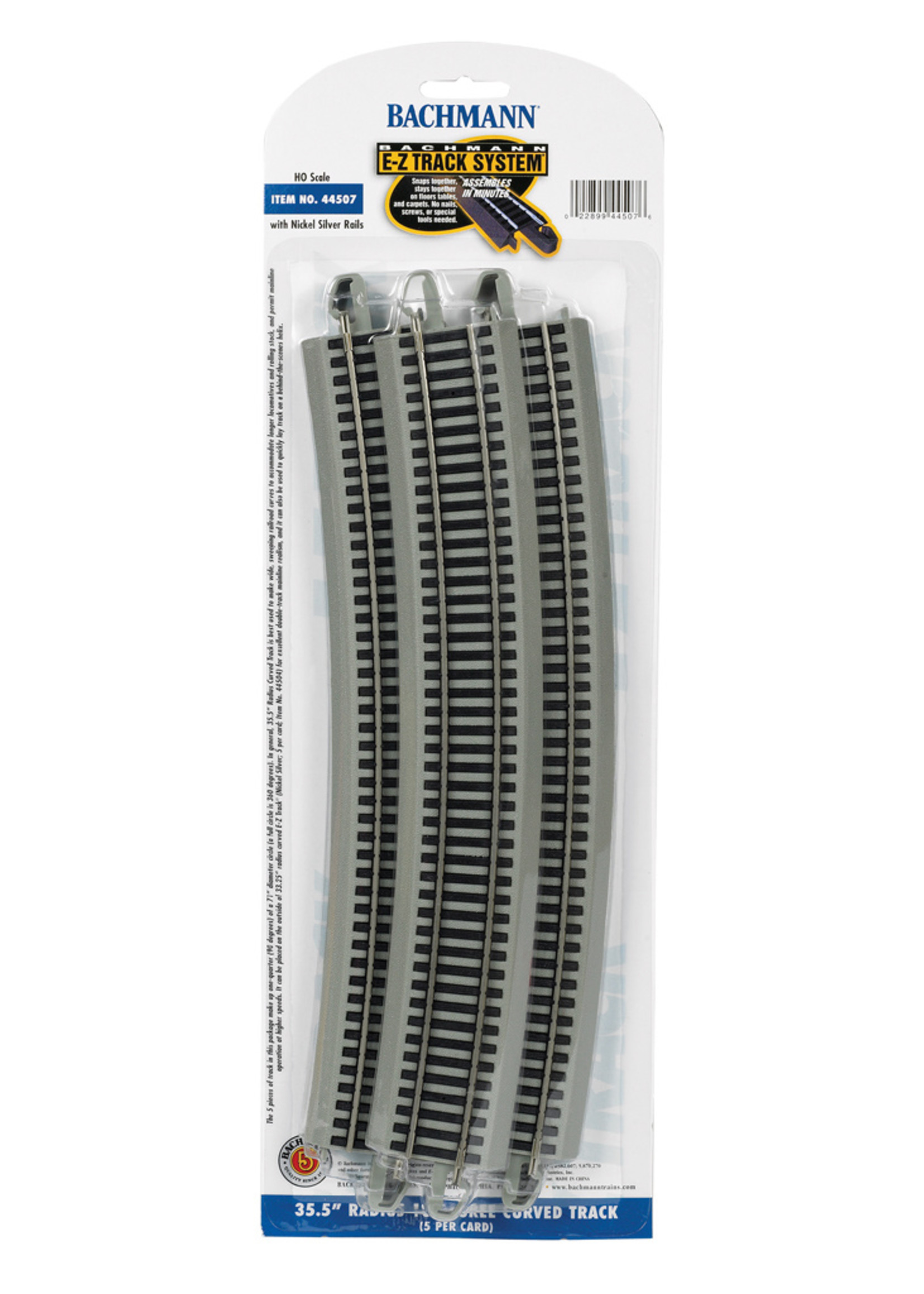 Bachmann 35.50" Radius 18 Degree Curved HO Scale EZ Track