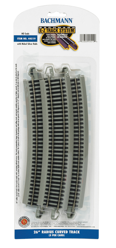 26" Radius Curved HO Scale EZ Track