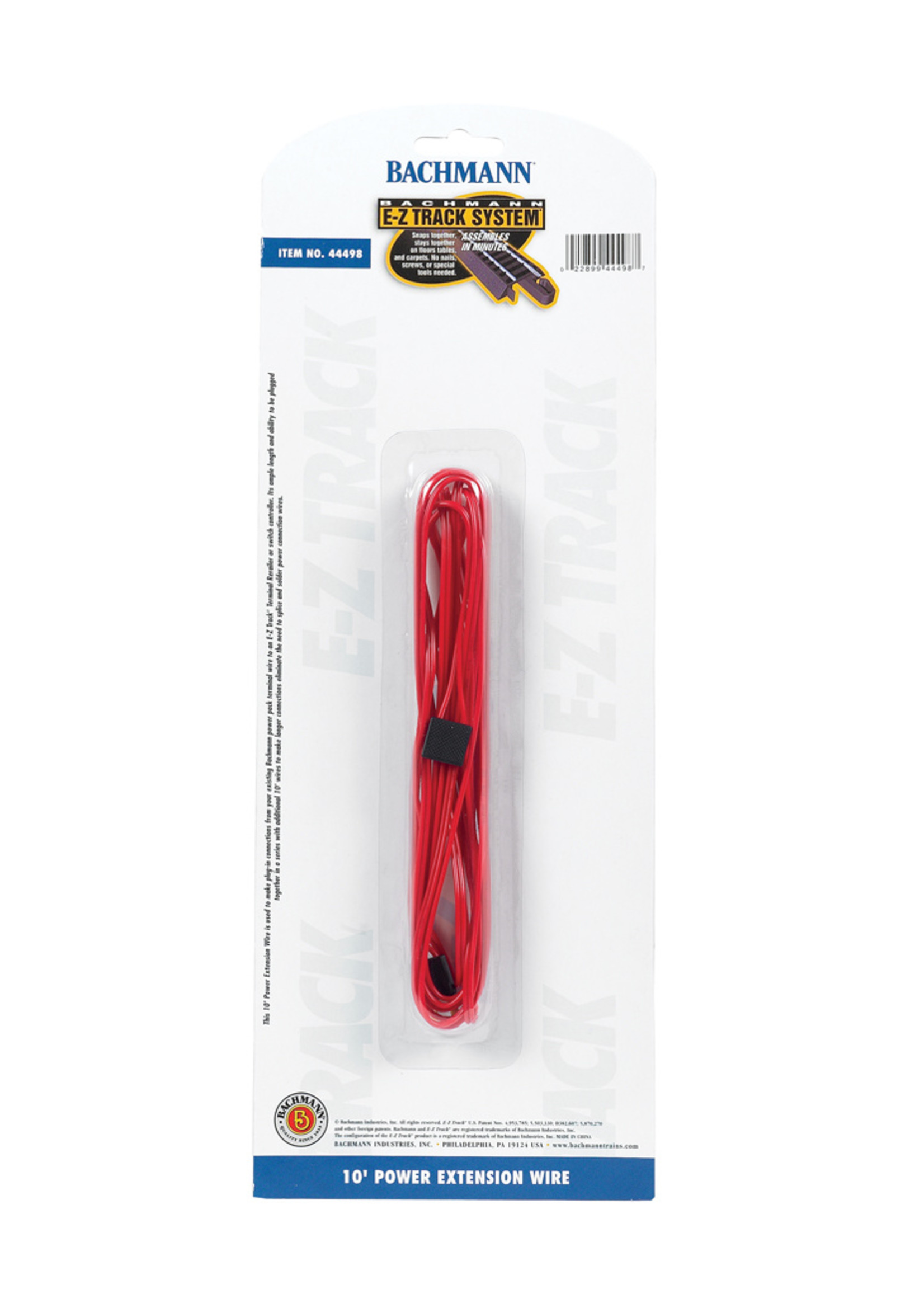 Bachmann 10' Terminal Extension Wire Red HO Scale