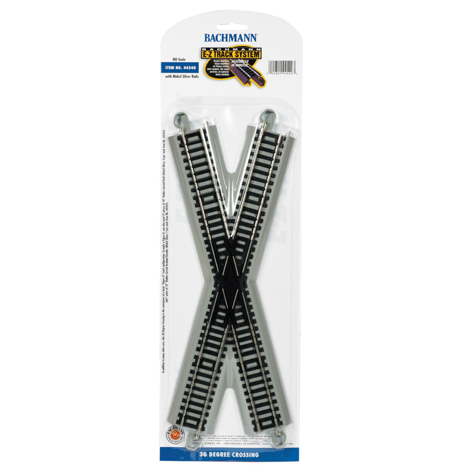 Bachmann 30" Degree Crossing HO Scale EZ Track