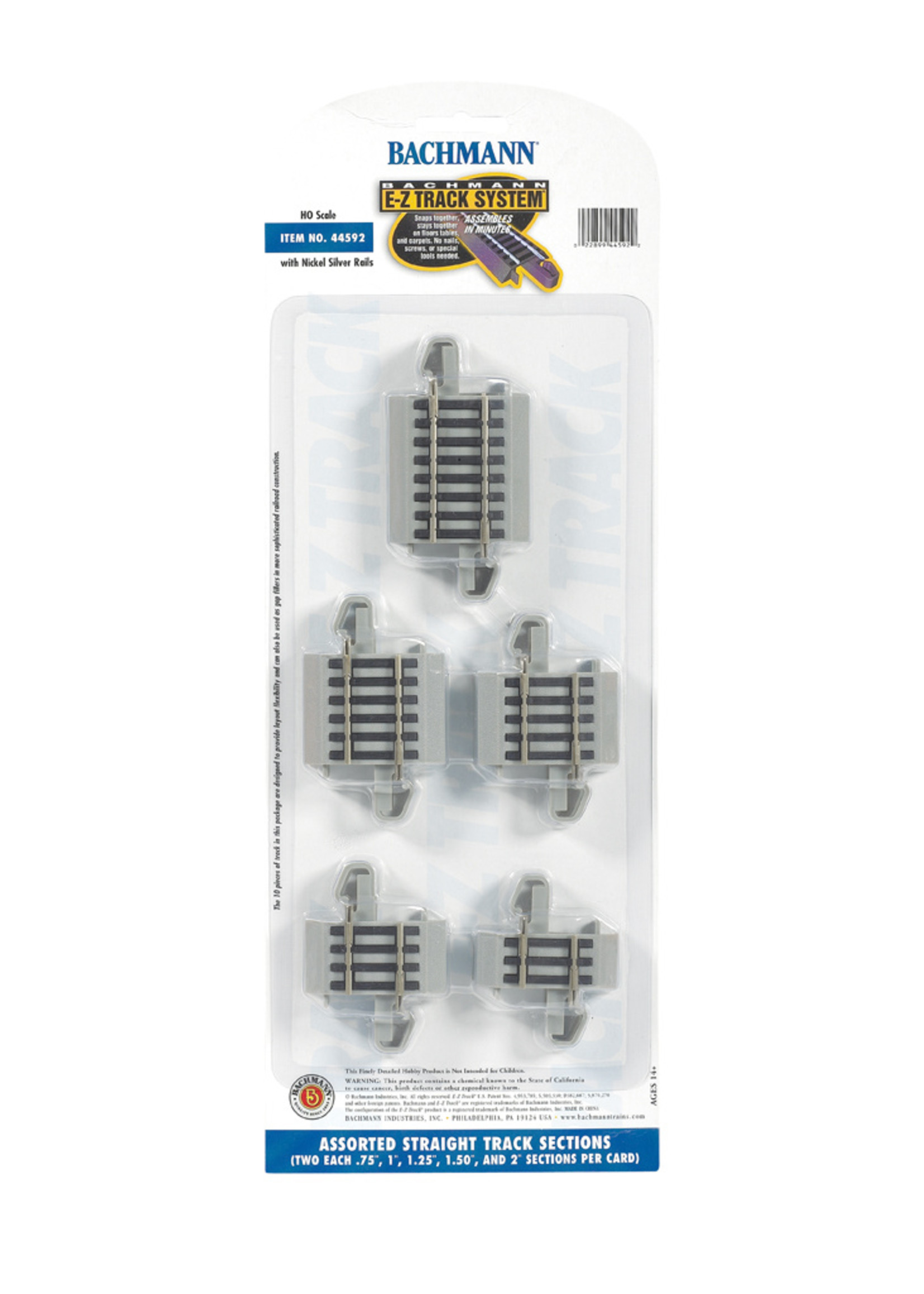 Bachmann E-Z Track Connector Assortment HO Scale