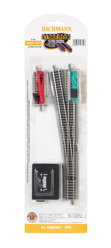 44859 - #6 Turnout Left - N Scale EZ Track