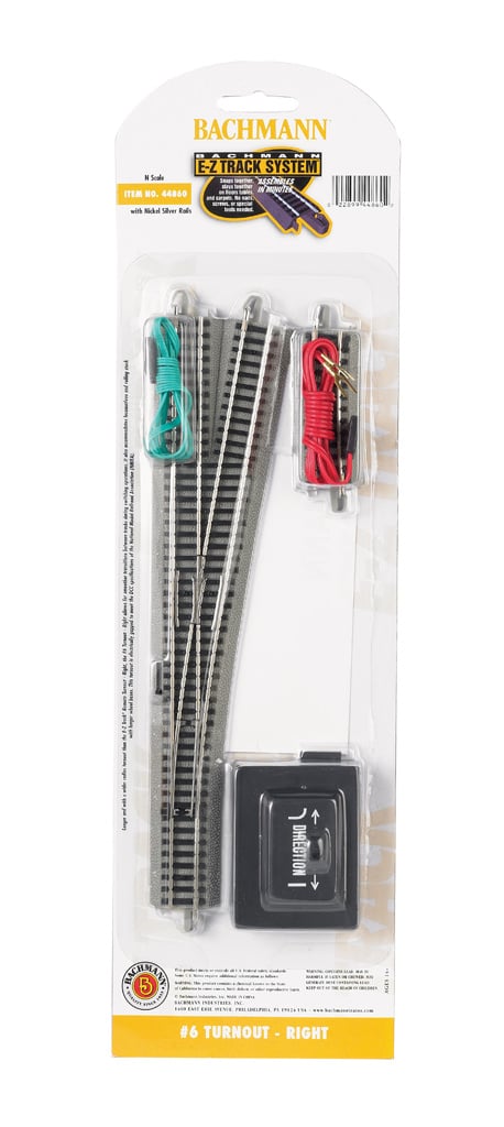 44860 - #6 Turnout Right - N Scale EZ Track
