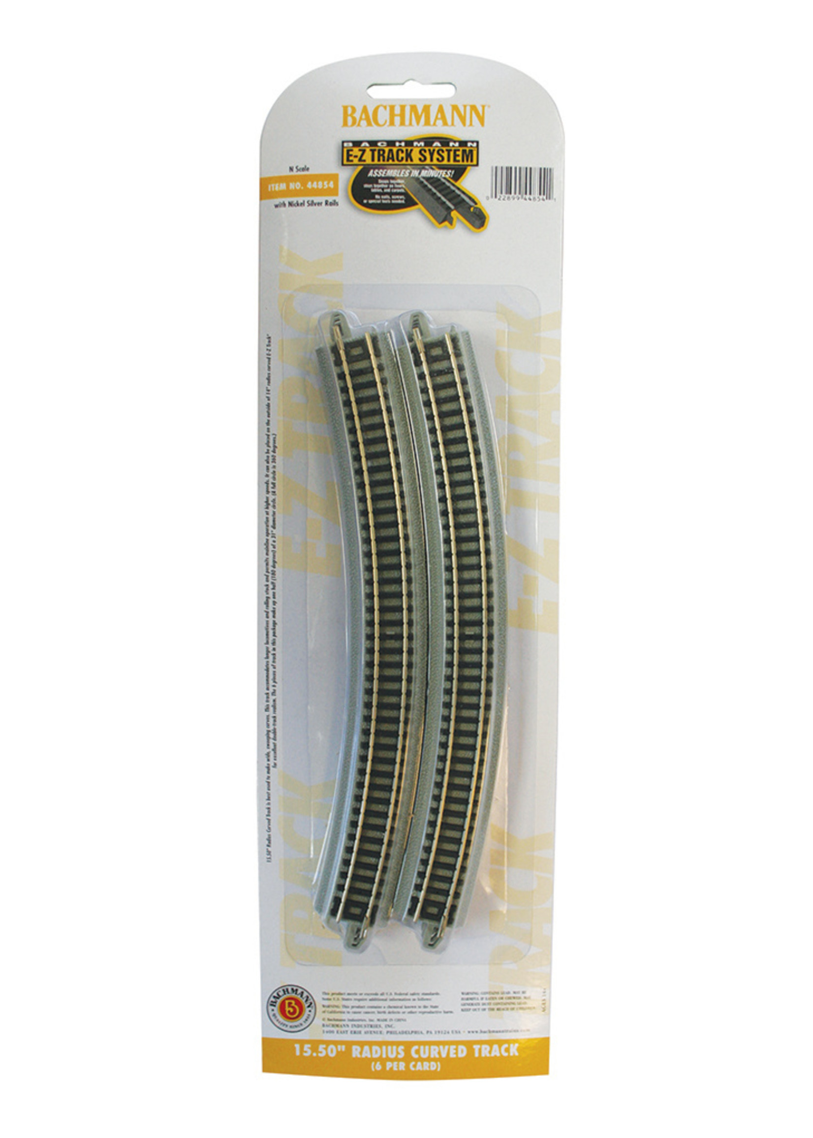 Bachmann 44854 - 15.50" Radius Curved - N Scale EZ Track