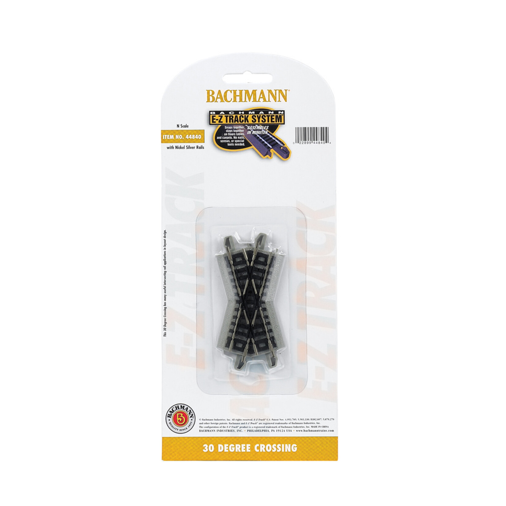 Bachmann 44840 - 30 Degree Crossing - N Scale EZ Track