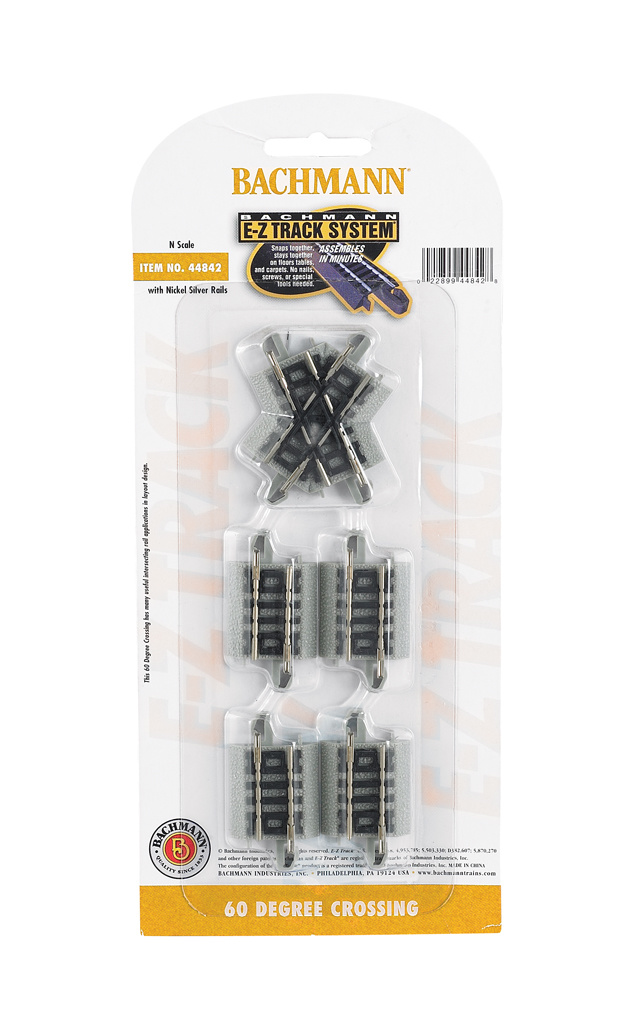 44842 - 60 Degree Crossing - N Scale EZ Track