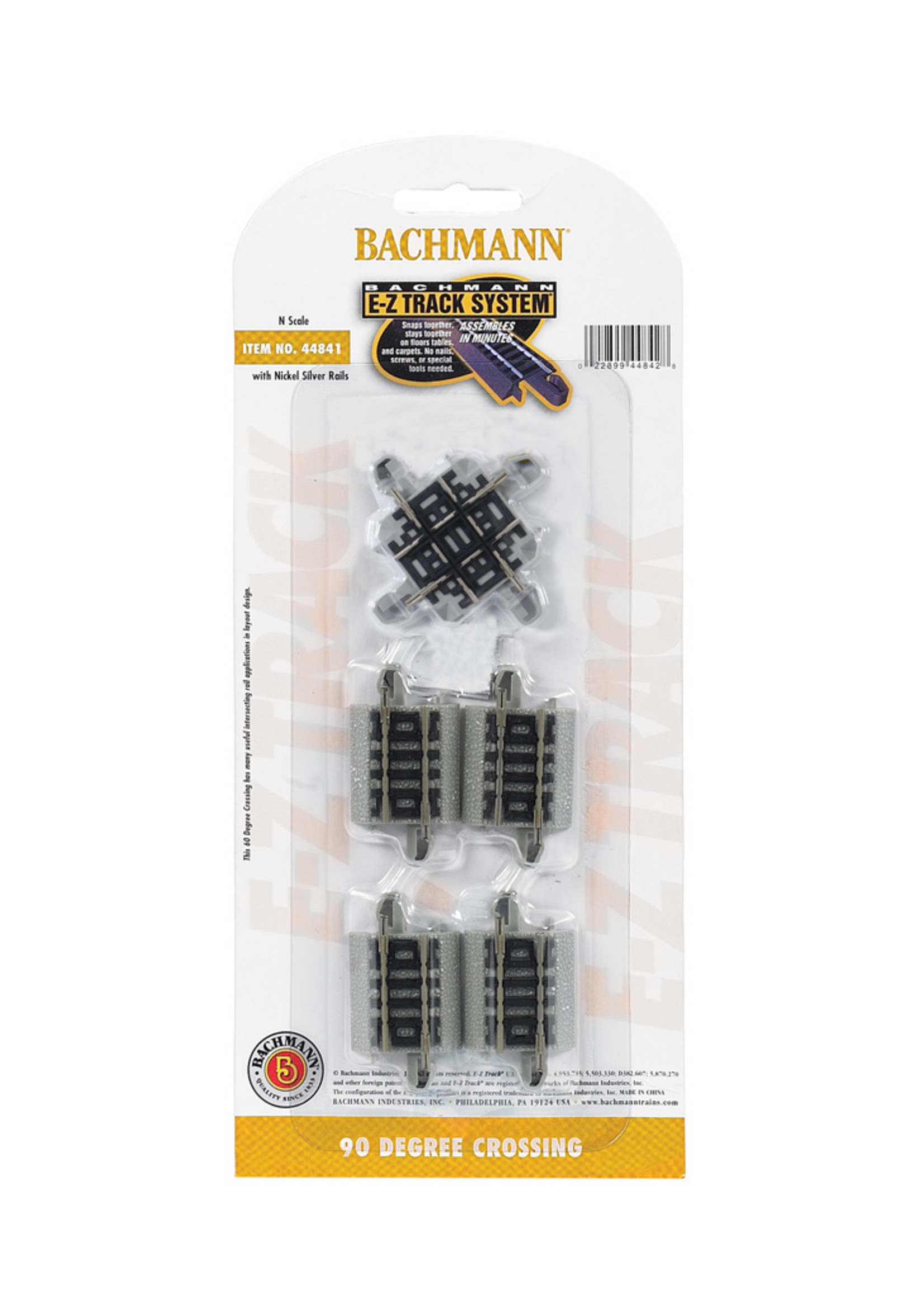 Bachmann 44841 - 90 Degree Crossing - N Scale EZ Track