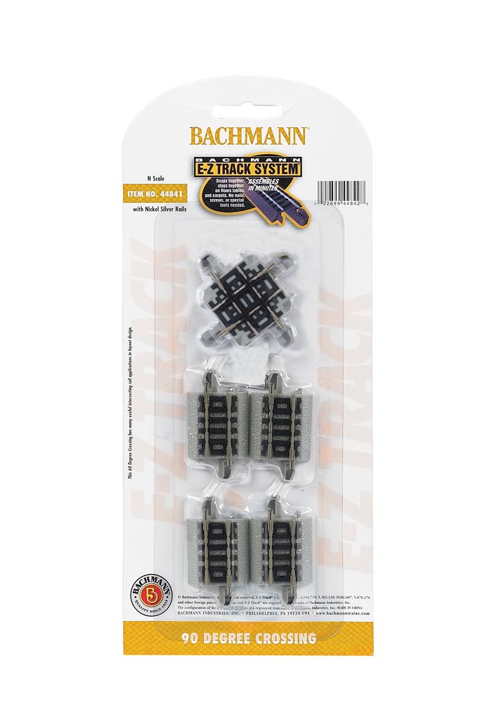 44841 - 90 Degree Crossing - N Scale EZ Track