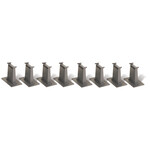 Bachmann 44872 - 8-Piece Tall Pier Set - N Scale EZ Track