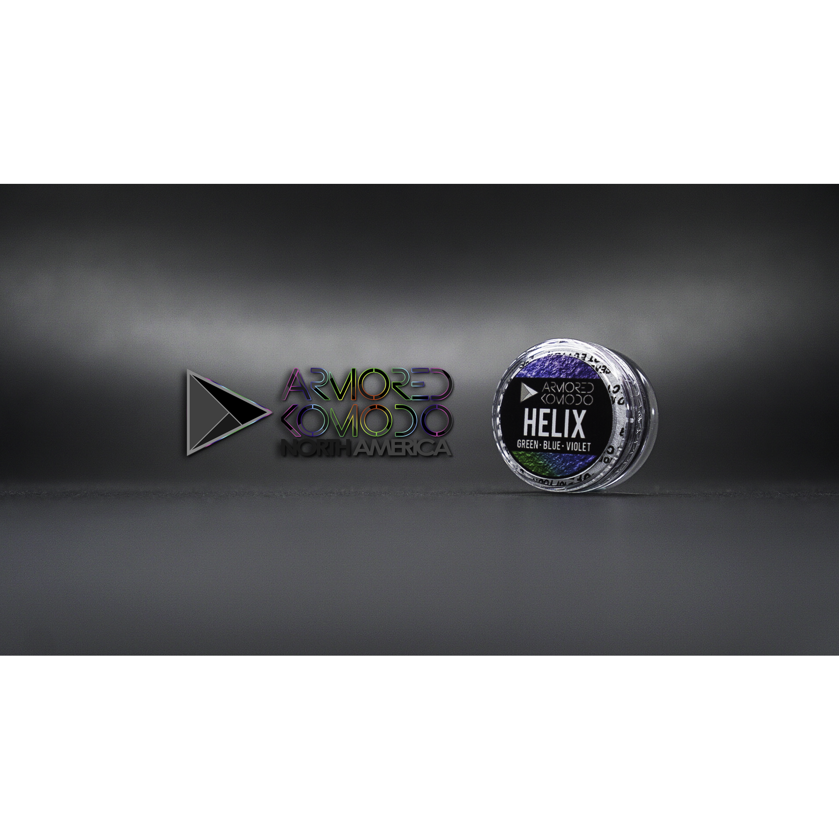 Armored Komodo Multi Chromaflair: Helix (Green-Blue-Violet)