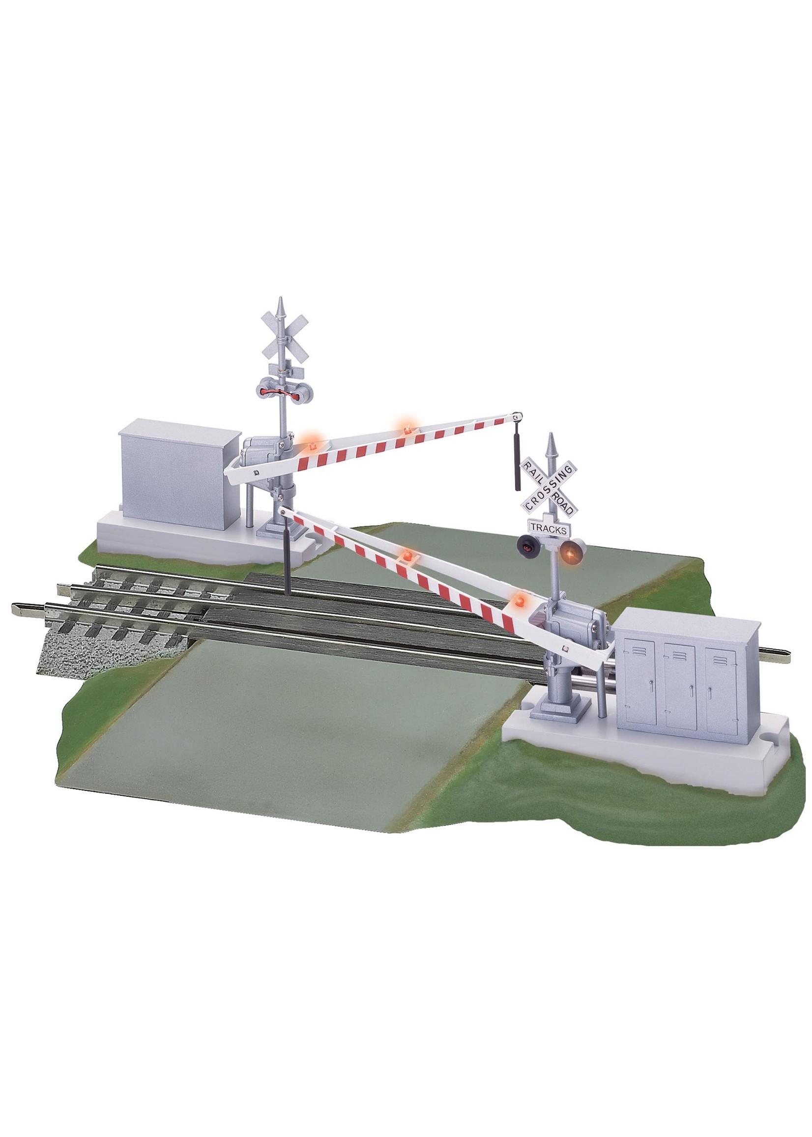 Lionel FasTrack Grade Crossing with Gates and Flashers
