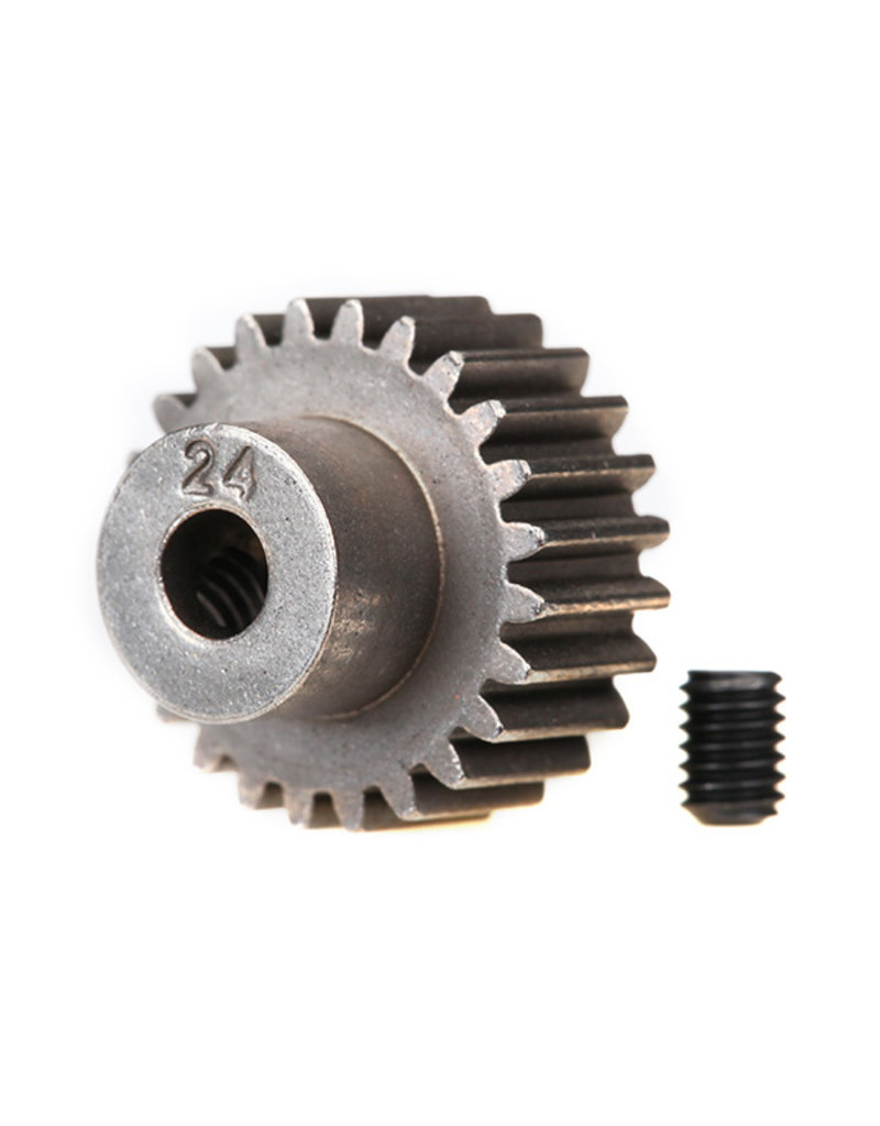 2424 48P Pinion Gear w/Set Screw (3.17mm Bore) (24T) Hub Hobby