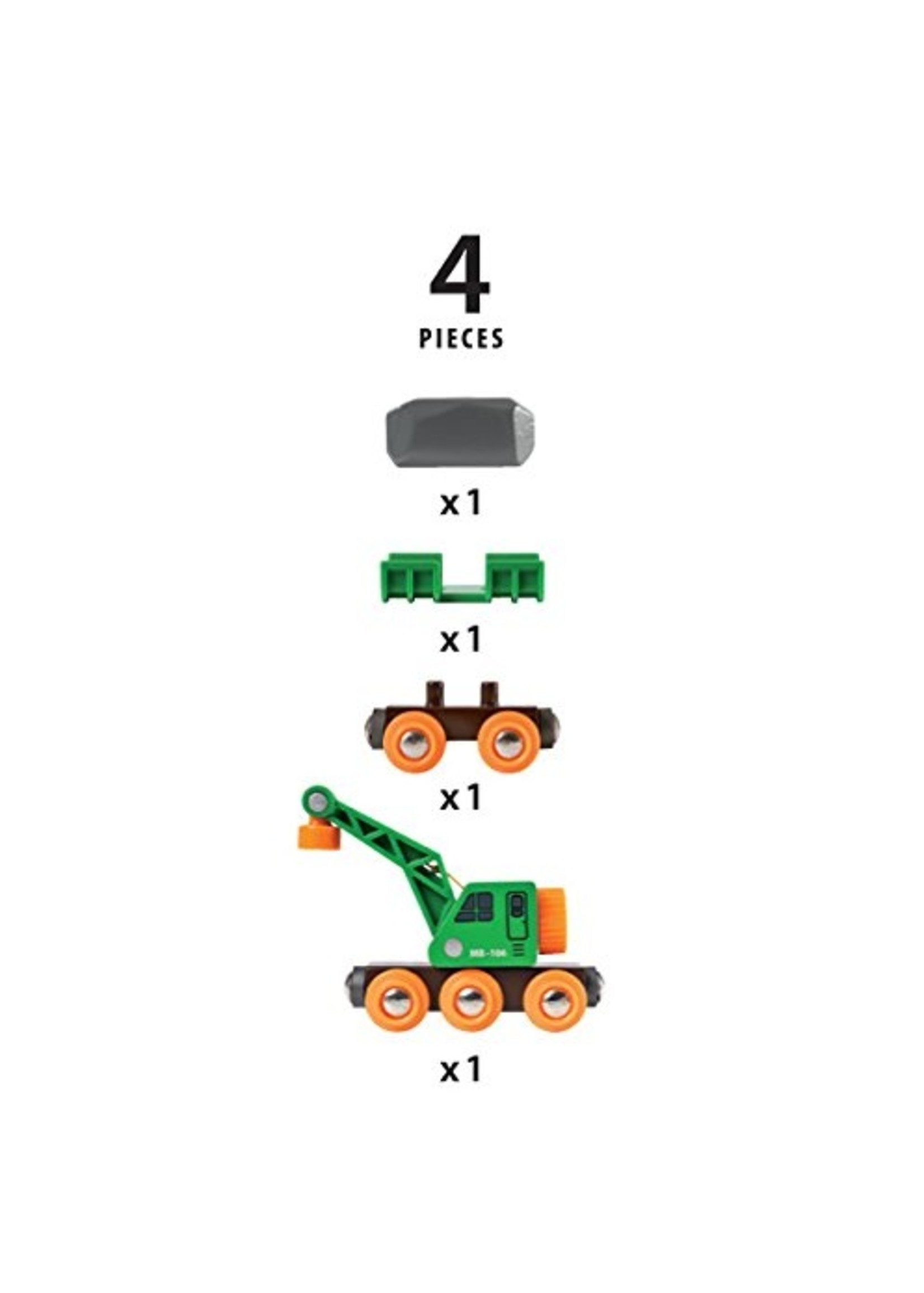 Brio 33698 - Clever Crane Wagon and Vehicle