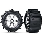 Traxxas 5672 - Geode Chrome Wheels / Traxxas Paddle Tires