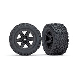 Traxxas 6773 - RXT Black Wheels / Talon Extreme Tires