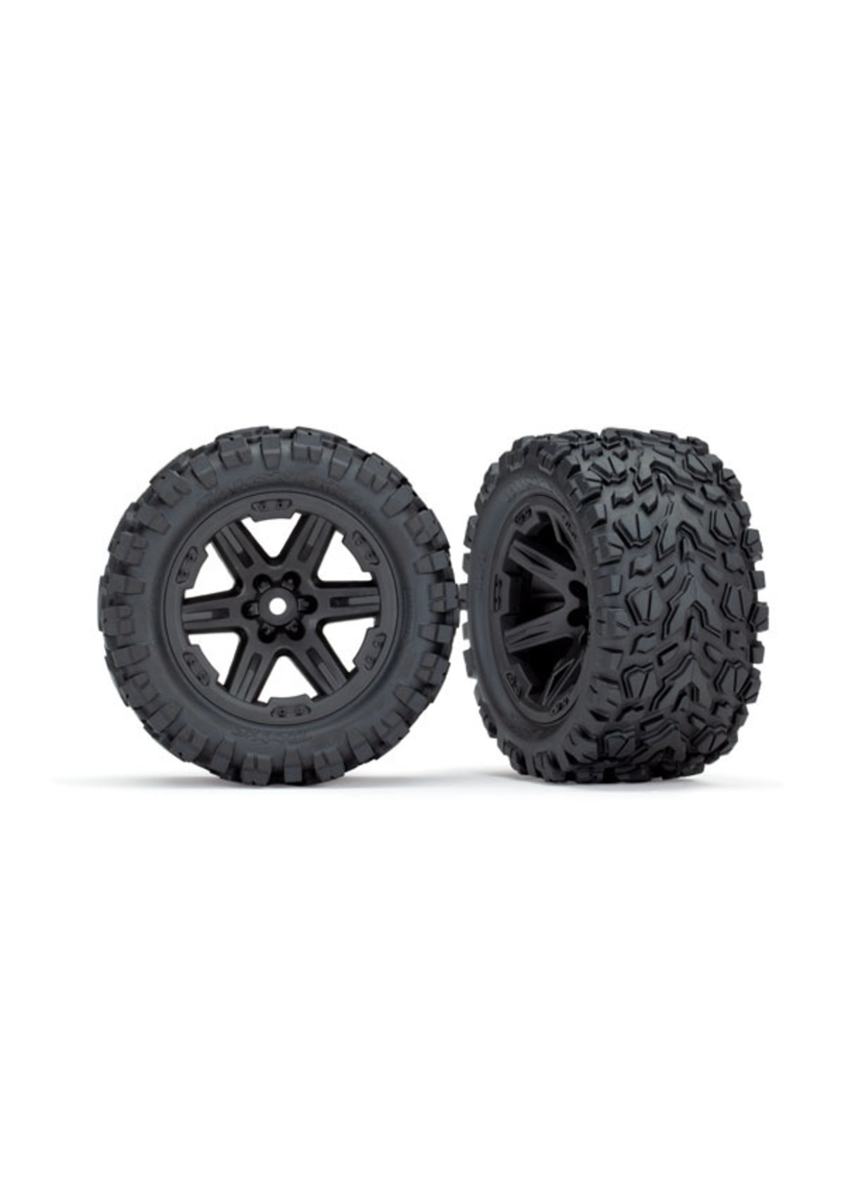 Traxxas 6773 - RXT Black Wheels / Talon Extreme Tires