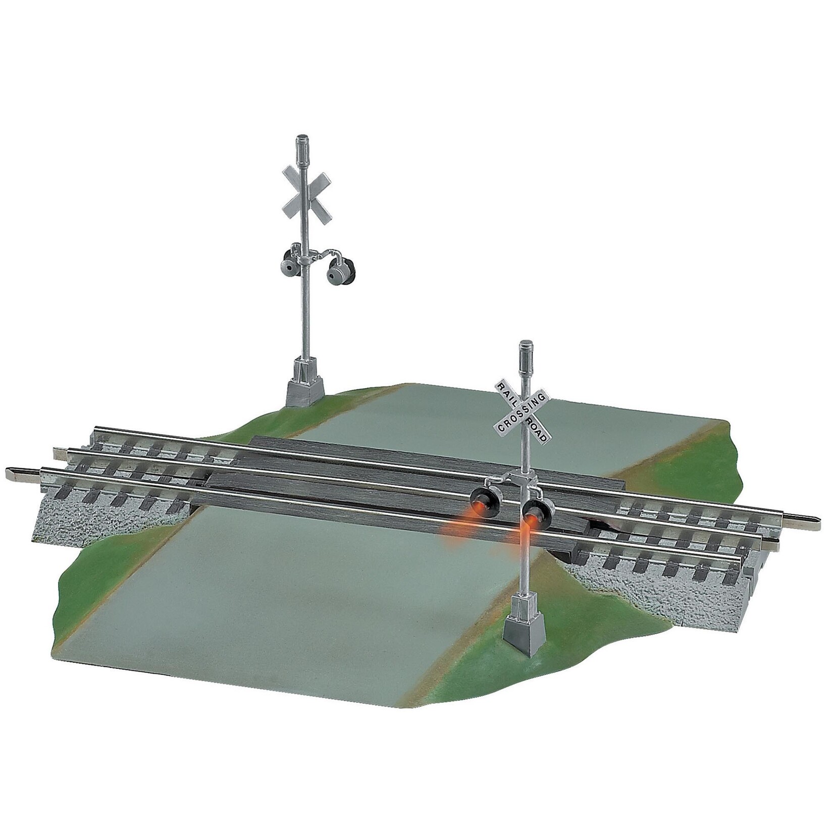 Lionel FasTrack Grade Crossing with Flashers